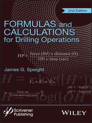 cover image of Formulas and Calculations for Drilling Operations